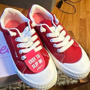 Jellypop Women’s Red and White Sneakers